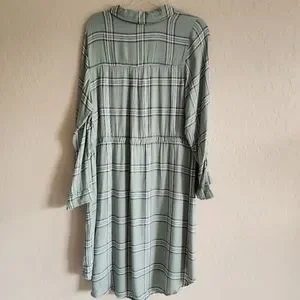 green emerald velvet dress Sweet Beyond Plaid Sherril Long Sleeve Maxi Dress  Sugarlips